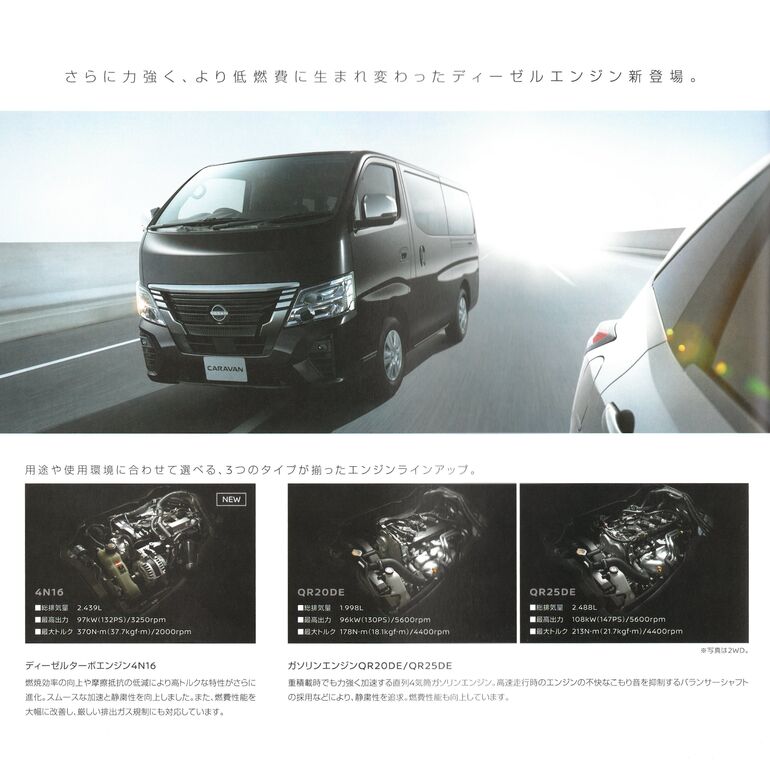 日産キャラバン 新型ディーゼル発売開始 記事詳細 キャンピングカーの株式会社レクビィ